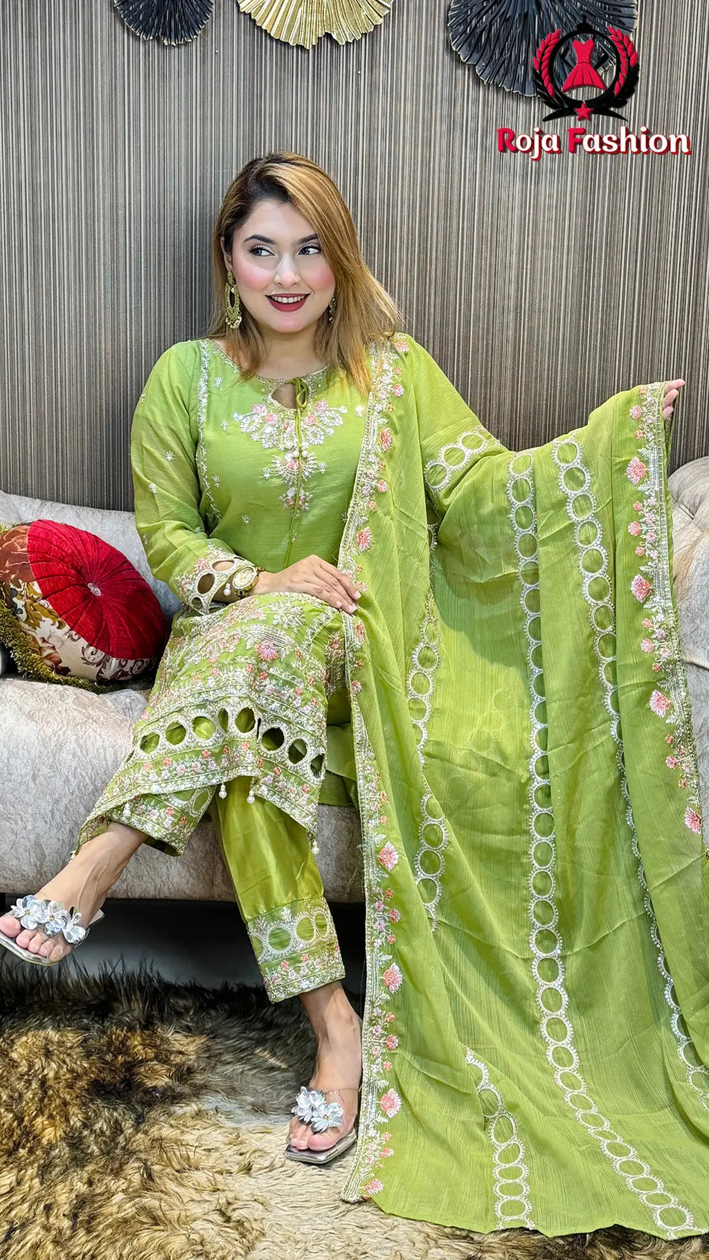 পাকিস্তানি - প্রিমিয়াম কোয়ালিটির পার্টি কালেকশন Olive