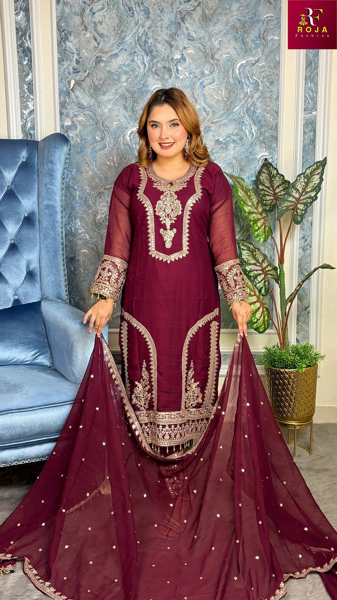 প্রিমিয়াম কোয়ালিটির পাকিস্তানি ইন্সপায়ার্ড ড্রেস