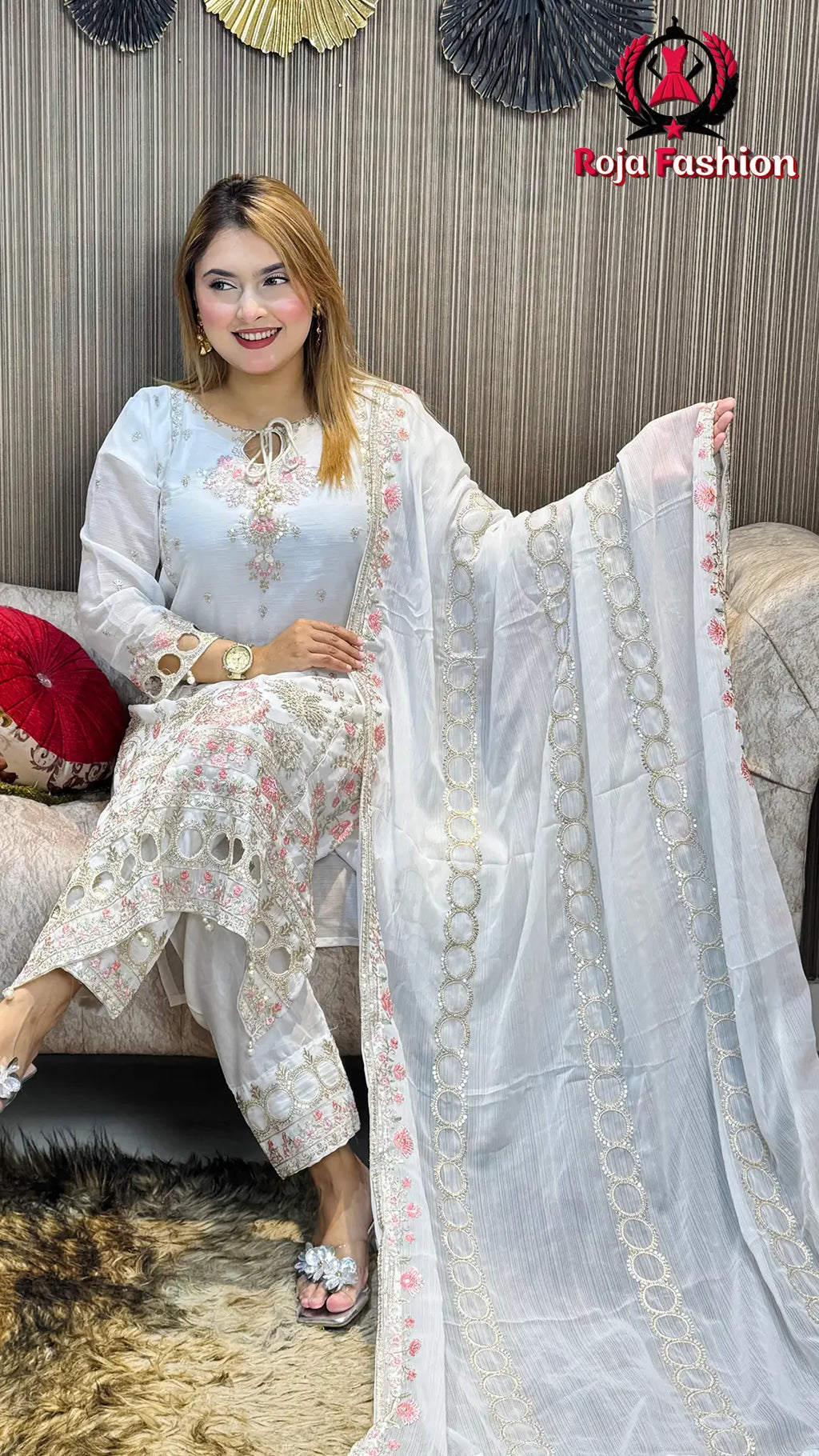 পাকিস্তানি - প্রিমিয়াম কোয়ালিটির পার্টি কালেকশন White